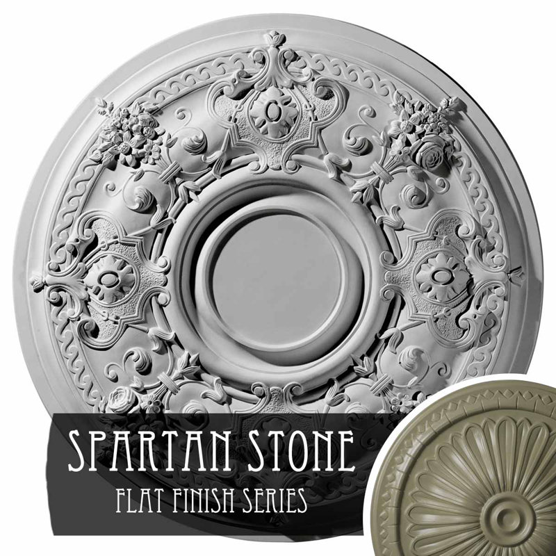 29 médaillons de plafond Darnay de diamètre extérieur de 29 1/4 po x P 2 po (convient aux auvents jusqu'à 7 1/4 po)