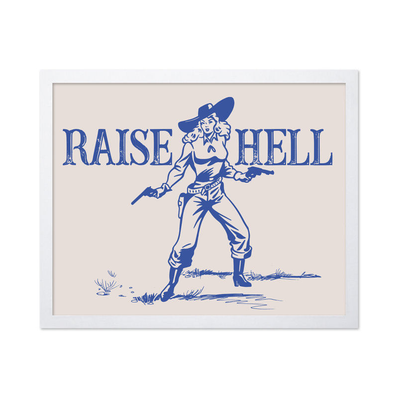 Enfer bleu, Poster, 18"H x 24"W, White Framed