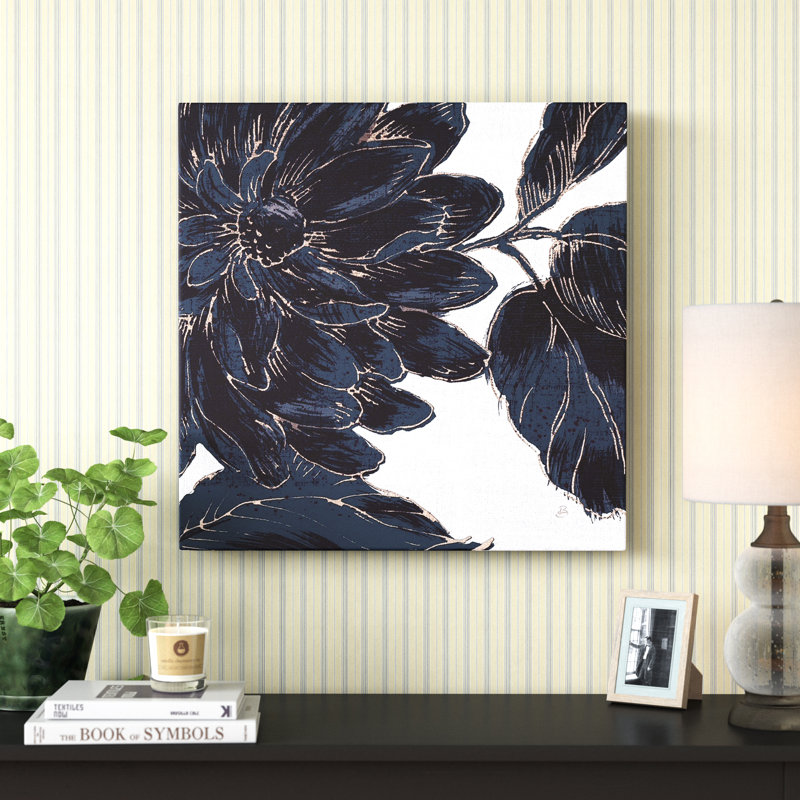 «Indigo Garden I», reproduction d'impression, H 24 po x l 24 po x P 1,5 po, Toile