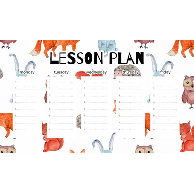 Magnetic Lesson Plan Forest Friends
