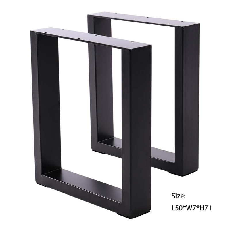 Curtly Table Leg, 71cm H x 50cm W x 7cm D
