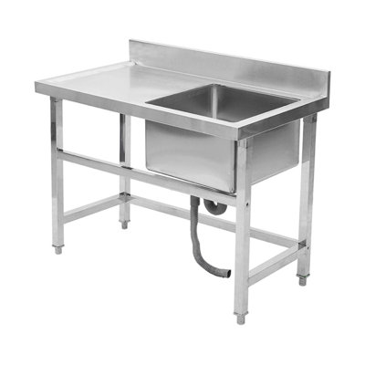 Wayfair Basics™ Arignote 600mm W Single Bowl Stainless Steel Kitchen Sink