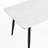 Modern 1.4m Rectangular Stone Dining Table, Unique Metal Base, White Sintered Top, Heat Resistance, Easy - Cleaning, Rounded Corner Design, Black And Gold Legs, Simple Look, Quick Assembly Large