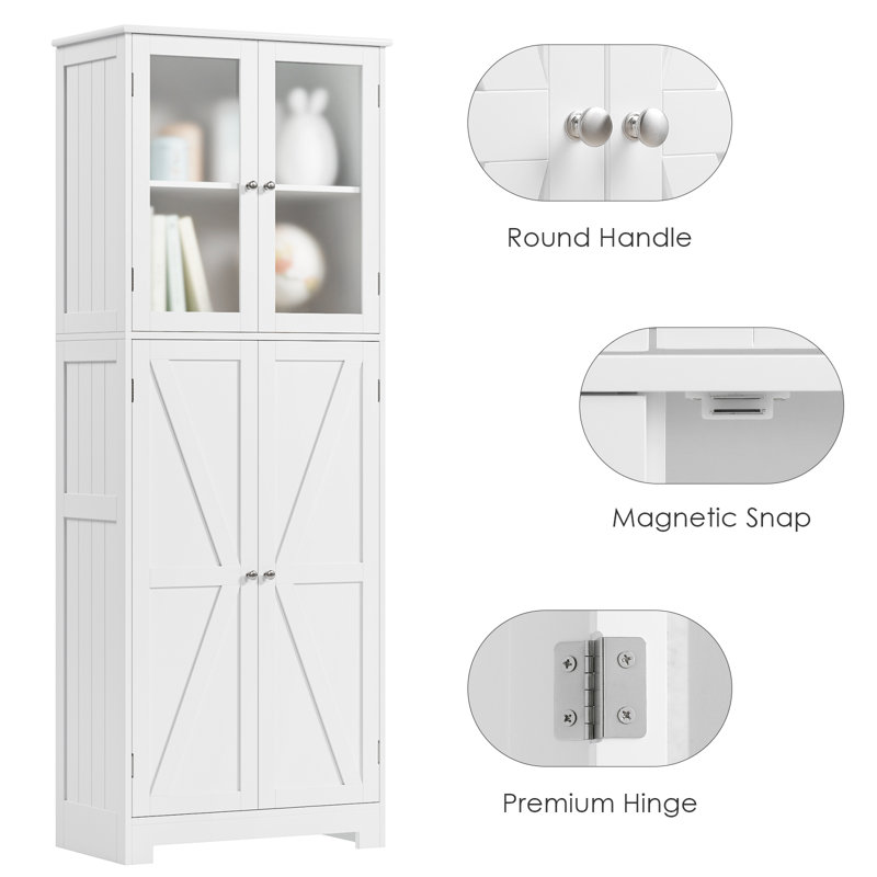 Latitude Run® Freestanding Bathroom Cabinet & Reviews | Wayfair