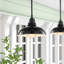 Luminaire suspendu d'extérieur à DEL intégré à 1 ampoule 9,25 po Mamani-2131319323