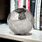 Akram 4" Silver Rough Hewn Faceted Sphere