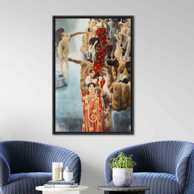 Impression sur toile Gustav Klimt Hygieia - cadeau de demoiselle d'honneur parfait et décoration murale moderne