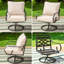 Chaise longue pivotante avec coussins Arriona