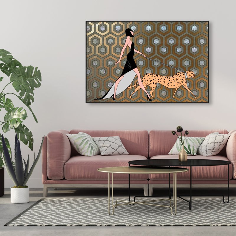 Own the Street - Graphic Art on Canvas, Framed Print, 36" H x 54" W, Black
