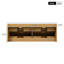 Meuble-lavabo mural double vasque de 150,6 cm (59,3 pouces) avec comptoir en SMC, armoire en MDF mélaminé à grain de bois et tiroirs à fermeture douce