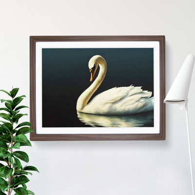 XH1022-9399X Unbelievable Swan 1 Piece Single Picture Frame Wall Art