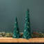 Green Beaded Leaf Pine Tree (Set of 2)