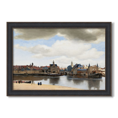 Vue de Delft (Gezich op Delft), v. 1660-1661-Johannes Vermeer-Toile encadrée sur mesure