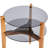 Magnum Mixed Material Modern Two Tier Side Table in Natural-273081499
