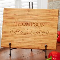 Kitchen Expressions 14x18 Personalized Bamboo Cutting Board