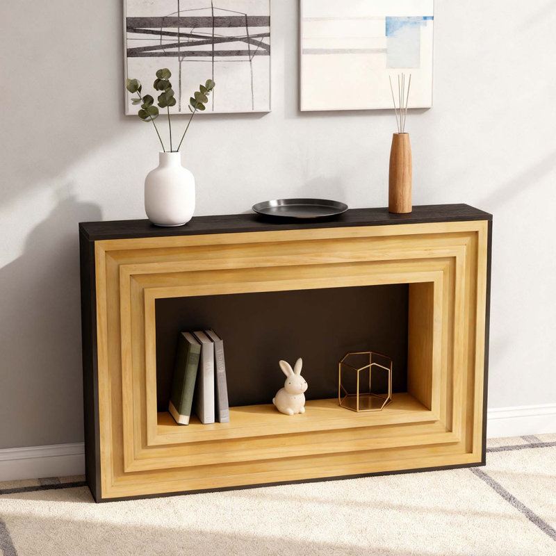 Console moderne à contraste moderne, parfaite pour une décoration intérieure élégante et fonctionnelle