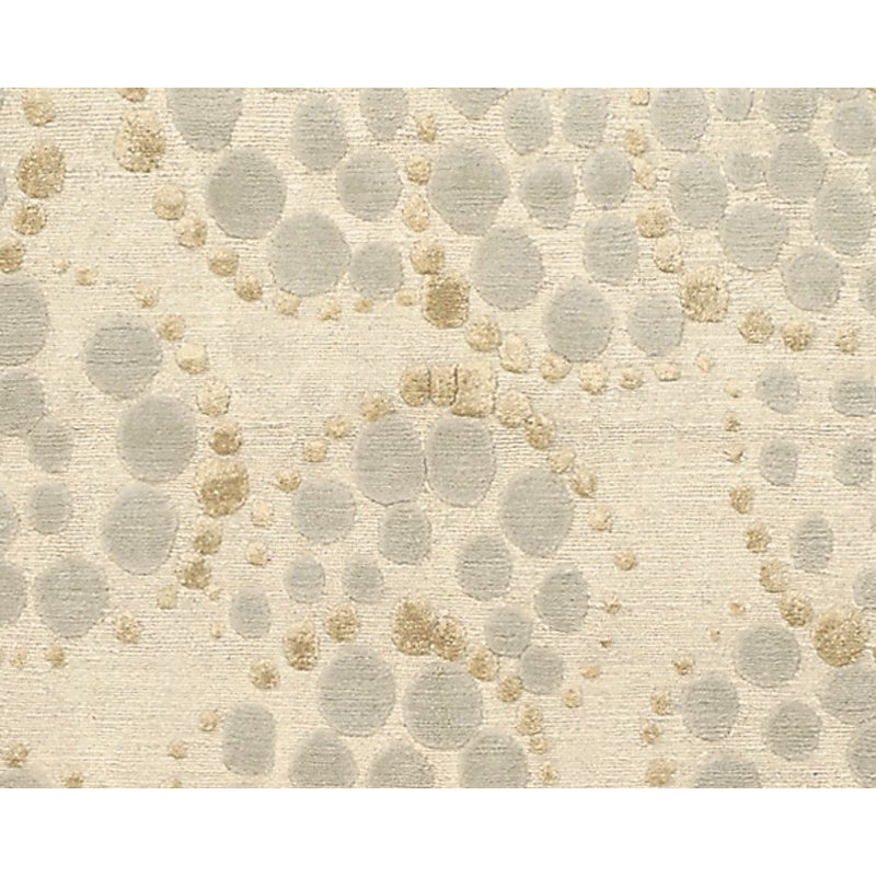 Effervescence Polka Dots Area Rug in Neutral/White, Rectangle 6' x 9'