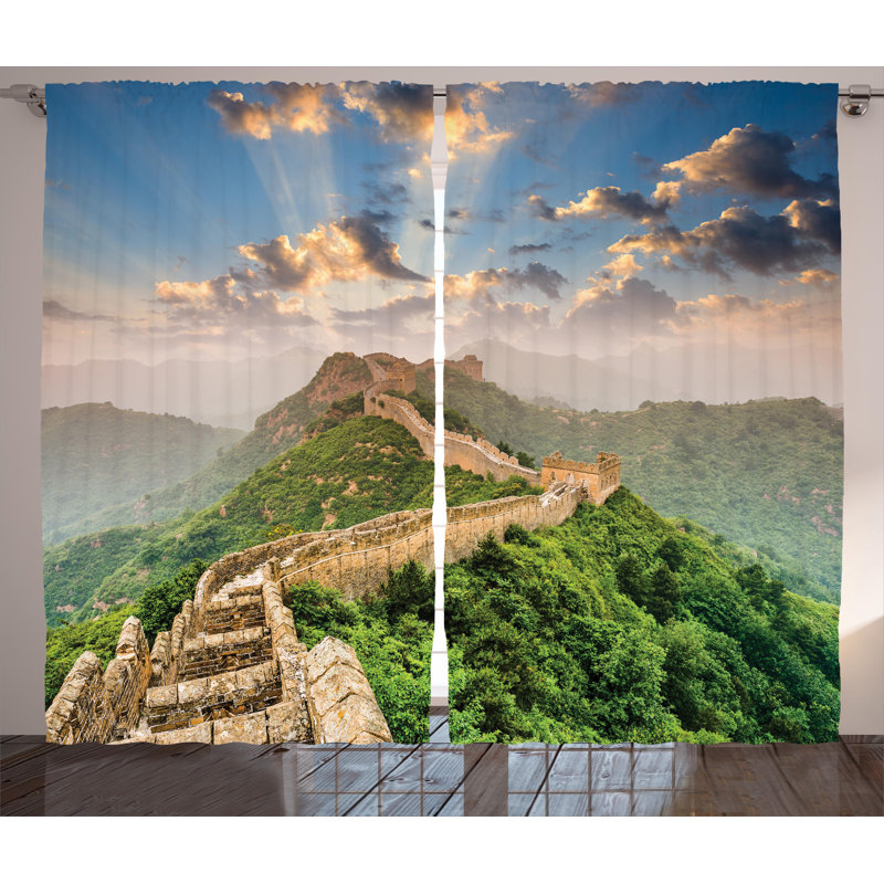 Semi Sheer Curtain Pair, 54" W x 96" L
