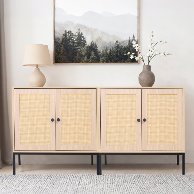 Buffet 32 "avec rotin