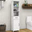 Armoire sur pied à 1 porte, finition blanche, qui s'intègre bien dans diverses décorations et tiroirs, fabrication attrayante, choix de rangement abondants, artisanal, raffinement peint, pour tous les espaces, simple