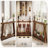 70.9 Inches Extra Long Sofa Table Behind Couch, Industrial Entryway Console Table with Storage for Hallway, Entry, Living Room, Dark Walnut Brown-1336822024