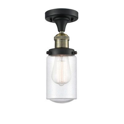 Saroyan Glass Semi Flush Mount