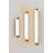 Merus 31 Vanity Sconce - Brushed Brass, Walnut Finish - 3000K - Soft White - 277V AC - White Shade - 30.3-116629254-116629253