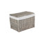 Wicker Storage Hamper Basket with Lining-1199889054-1199889049
