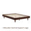  Base de lit en bois massif Fly sans tête de lit et lattes silencieuses, capacité de 1000 lb-302114341-302114362