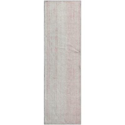 Premium Machine Washable Prisco Pink Rug