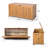 Portside 100Gallons Wood Deck Box-129427863