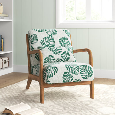 Ravello 26" Tropical Patterned Fabric Wide Armchair