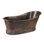 67" Hammered Copper Single Slipper Bathtub