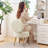 Noehly Upholstered Velvet Accent Stool Vanity Chair-1464942482