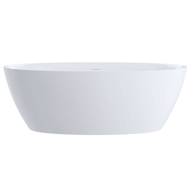 59'' x 32.25'' Freestanding Soaking Acrylic Bathtub