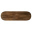 Console ovale en bois de manguier massif