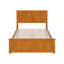 Lit plateforme en bois massif francoise avec pied de lit assorti Francoise-1111206086-1111206087