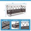 Nelsonia Wine Bottle & Glass Rack Bronze
