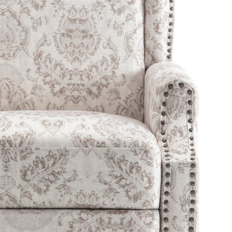 Fauteuil inclinable manuel standard, Floral beige