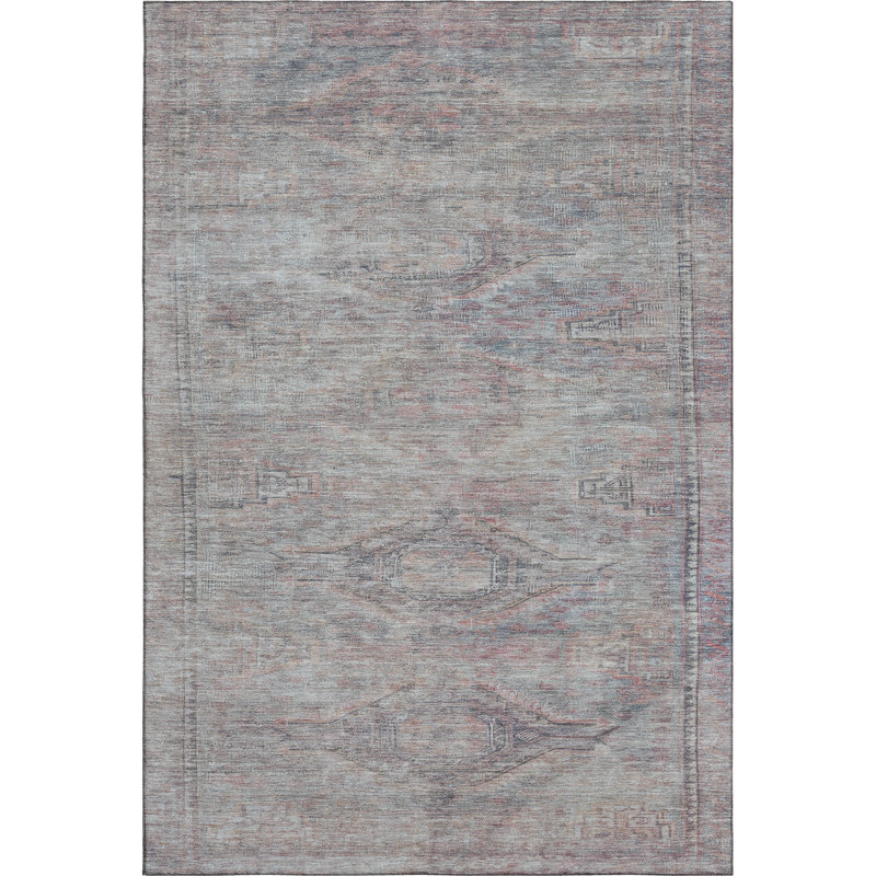 Premium Machine Washable Marasco AMF1631 Global Rug, Rectangle 3' x 5'
