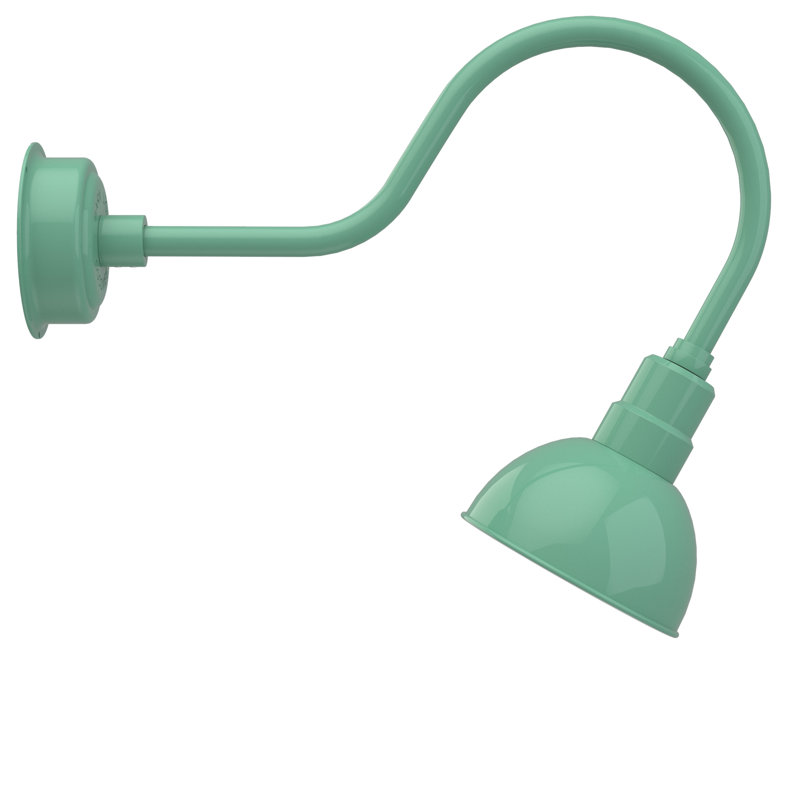 Luminaire de grange d’extérieur à del Dipkarpaz, H 8 po x l 8 po x P 12 po, Jade