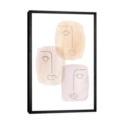 Abstract Boho Faces - Painting on Canvas