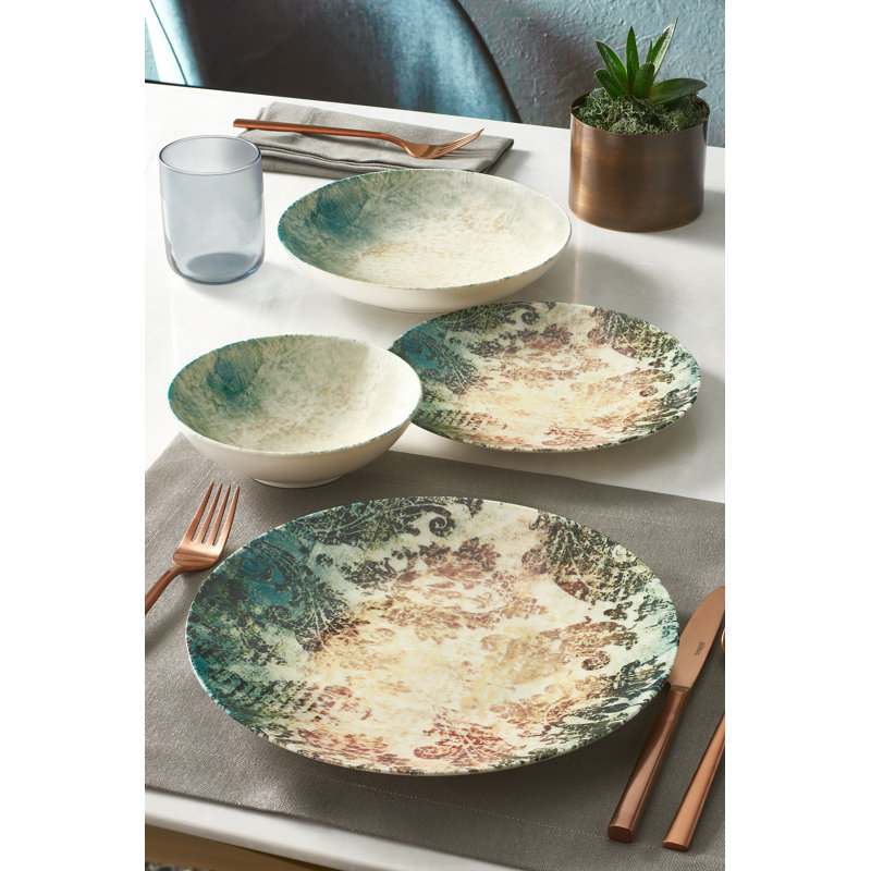 Porcelain China Dinnerware Set 24 Piece - Service for 6