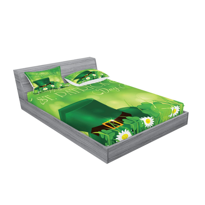 Drap-housse et coussin décoratif Ambesonne, Ensemble de draps pour très grand lit californien