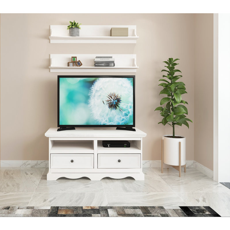 Ruth Unfinished TV Stand for TVs up to 50", White