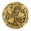 ROOKWOOD KNOB IN FLORENTINE PLATE-1311708564