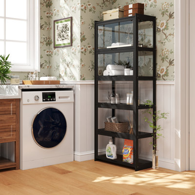 5-Tier Banstead Cabinet Freestanding Tall Bathroom Organizer Shelf