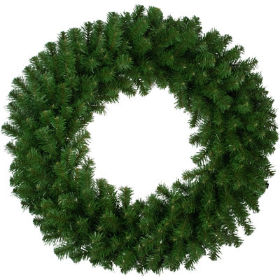 Couronne de Noël artificielle en pin de luxe 60 pouces non éclairée Deluxe