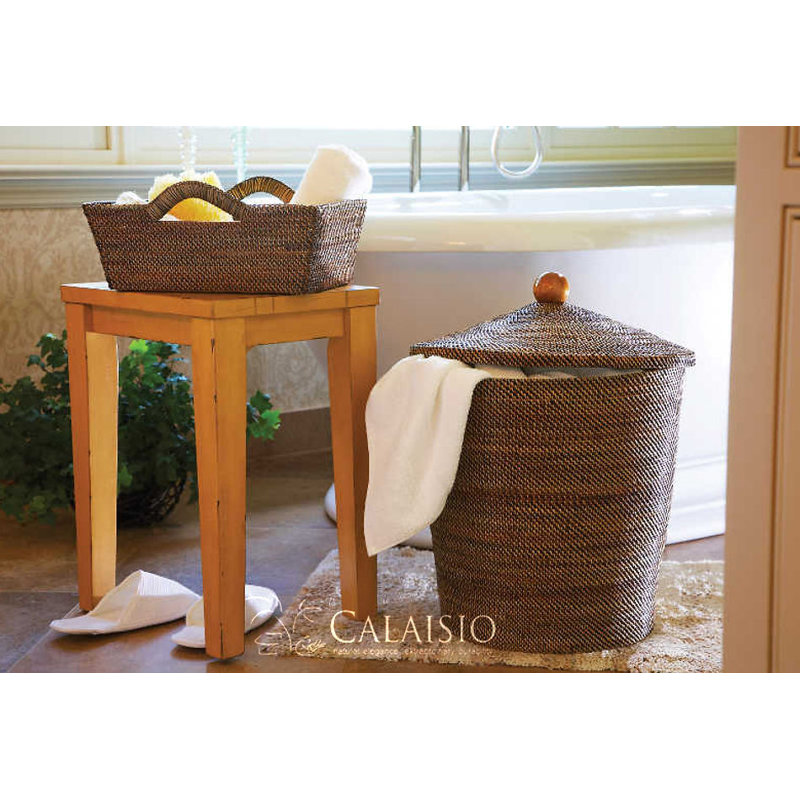 Wicker Laundry Basket, Medium (5.25 H" x 16 W" x 12.5 D")