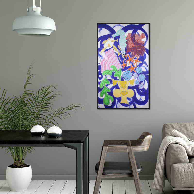 Neptune's Floral Painting by JP Kilkenny, Glass Coat